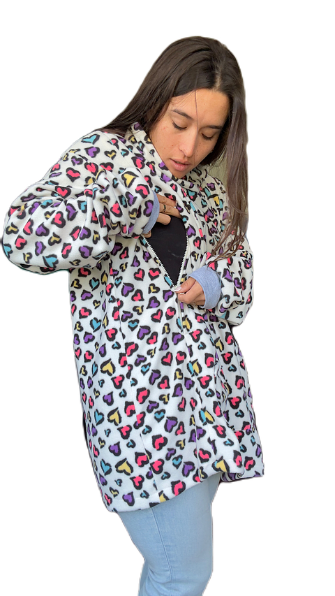 Poncho Maternal  Algodon, Lactancia, Aperturas Laterales