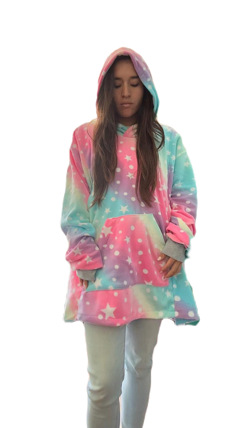 Poncho Maternal  Algodon Lactancia Aperturas Laterales, Batik