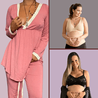 Pack Clínica3 (Camisón Victoria MangaLarga, Sostén Julieta y Top) 11