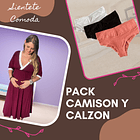 Pack Camisón Manga TresCuarto y 3 Calzones- COPIAR 2