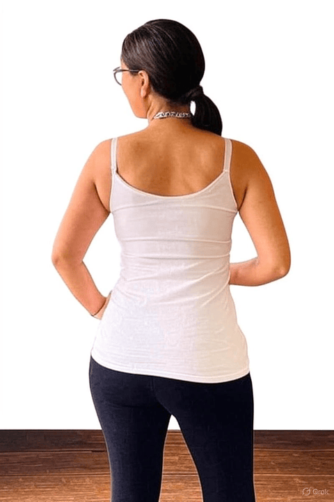 Polo Tiritas: Soporte & Lactancia & Casual - (Blanco)