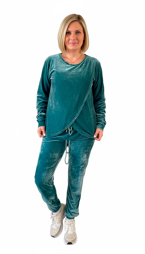 Buzo Maternal Plush Serie Aura (Verde)