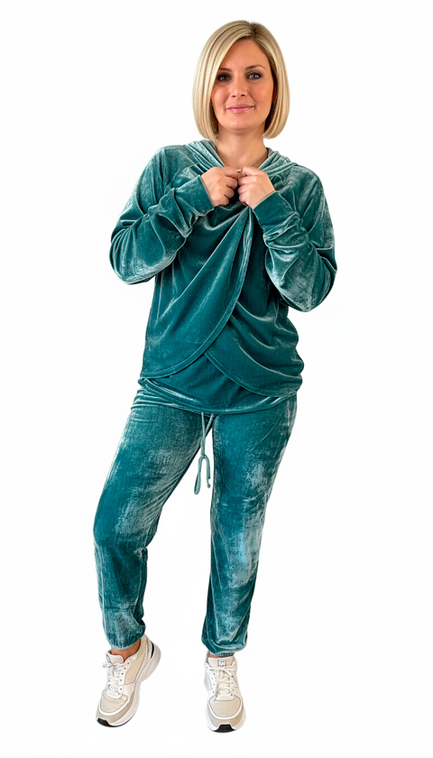 Buzo Maternal Plush Serie Aura (Verde)