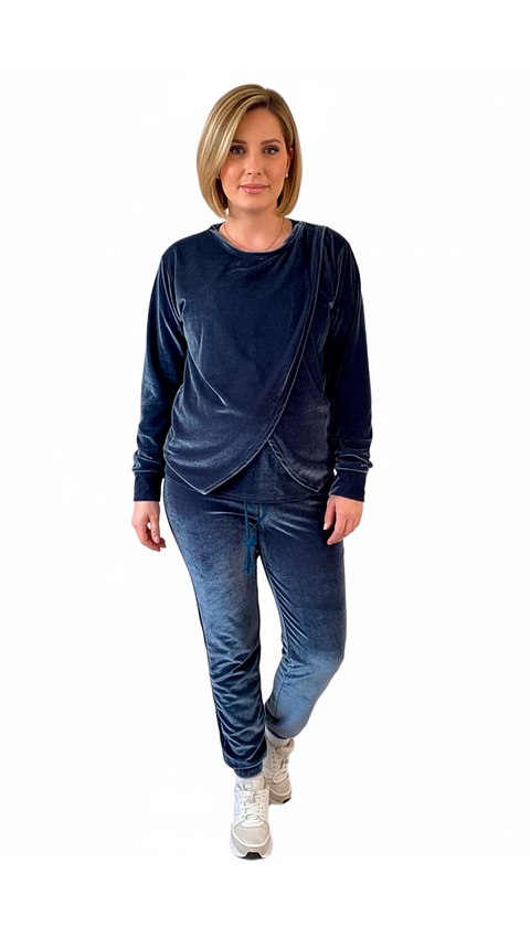 Buzo Maternal Plush Serie Aura (Acero)