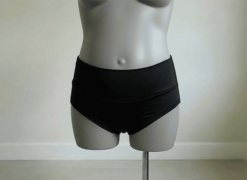 Calzón Maternal CorteBajo, Agodon Sin Elasticos, Negro