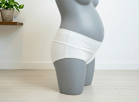 Calzón Maternal CorteBajo, Agodon Sin Elasticos, Blanco