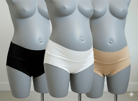 Pack Calzón Maternal CorteBajo x3  (3 Unidades)