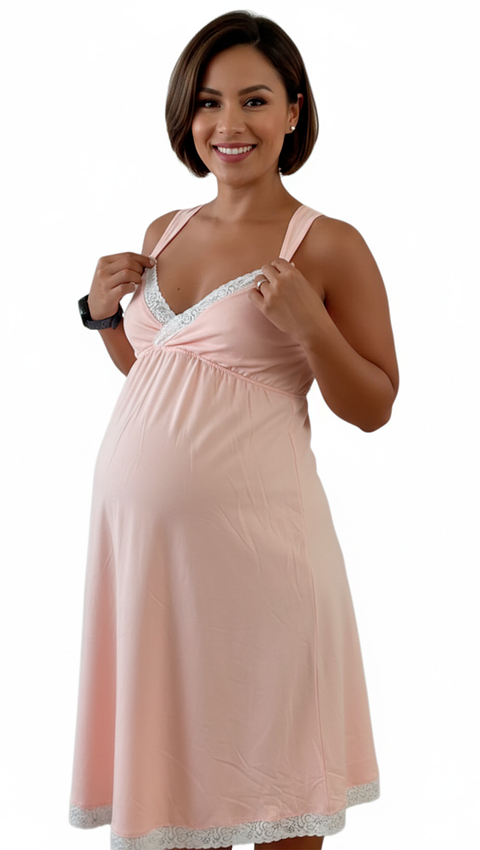 Camisón Victoria MangaCero: Libertad & Confort Evolutivo (Melon)