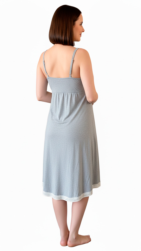 Camisón Victoria MangaCero: Libertad & Confort Evolutivo (Gris)