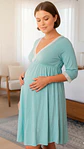 Camisón Maternal Serie Balance 3/4 (VerdeAgua) - Miniatura 7