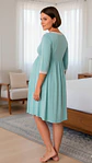 Camisón Maternal Serie Balance 3/4 (VerdeAgua) - Miniatura 9