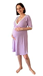 Camisón Maternal Serie Balance 3/4 (Violeta) - Miniatura 1