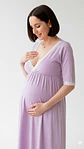 Camisón Maternal Serie Balance 3/4 (Violeta) - Miniatura 5