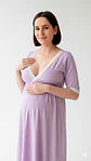 Camisón Maternal Serie Balance 3/4 (Violeta) - Miniatura 7