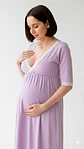 Camisón Maternal Serie Balance 3/4 (Violeta) - Miniatura 8