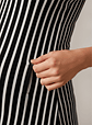 Polo Tiritas: Soporte & Lactancia & Casual - (Negro / Rayas Blanco) - Miniatura 11