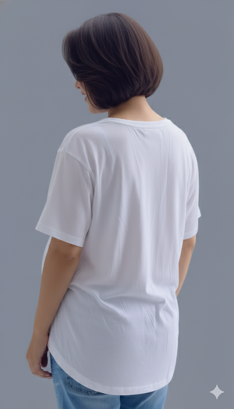 Polo Aura Manga Corta: Suavidad & Estilo Diario (Blanco)