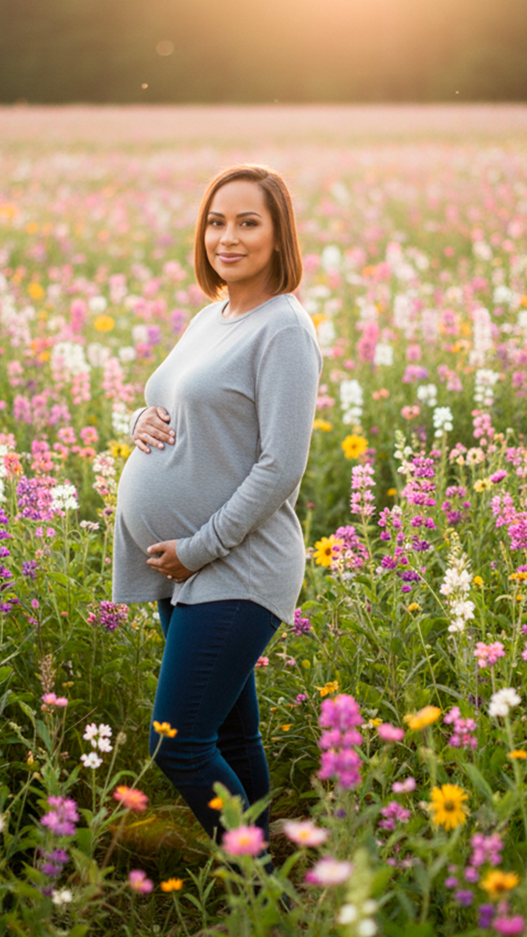 Polo Maternal MangaLarga, Lactancia Cierres Ocultos Laterales, Algodon Gris 13