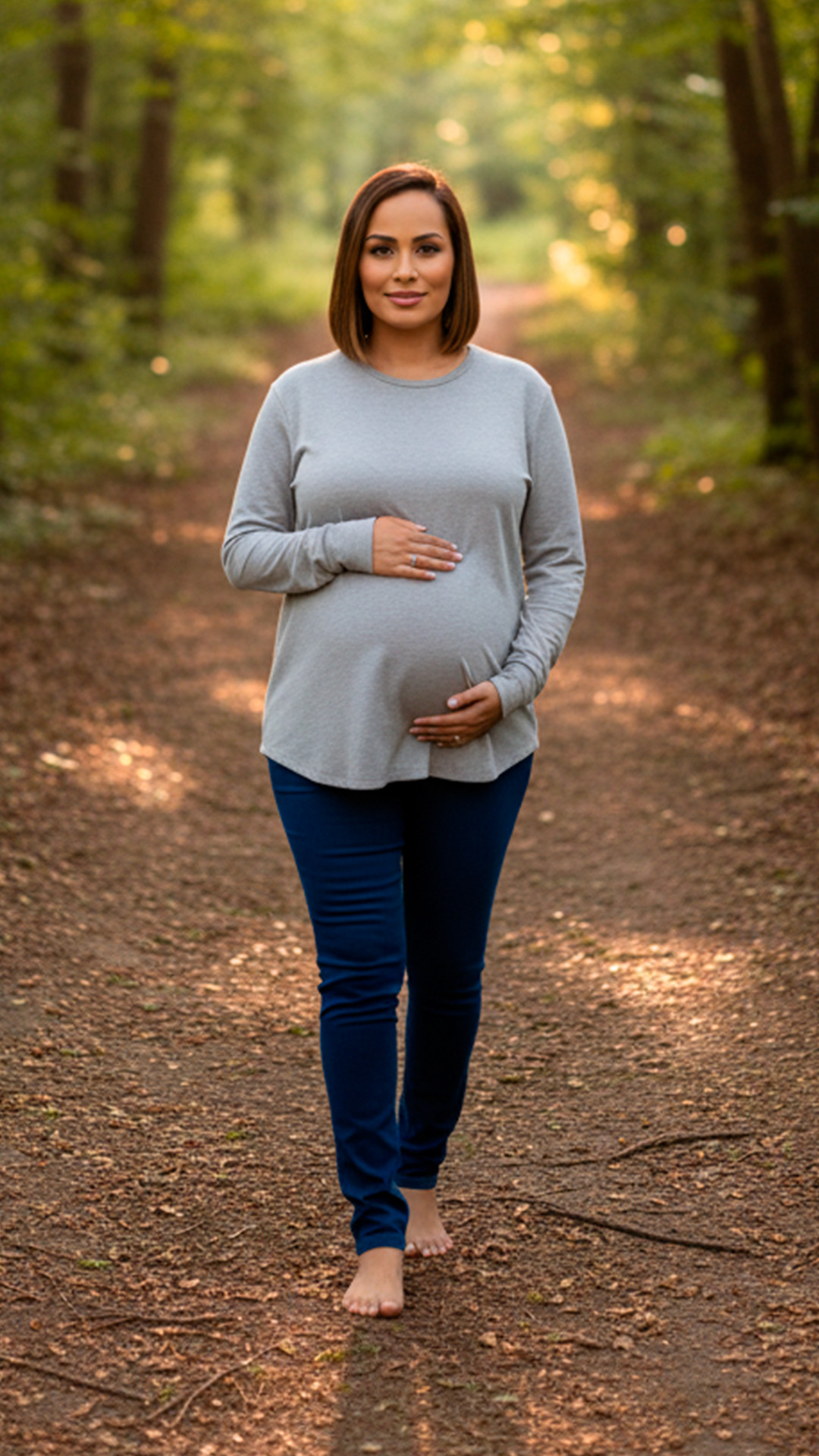 Polo Maternal MangaLarga, Lactancia Cierres Ocultos Laterales, Algodon Gris 14