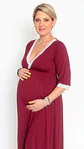 Camisón Maternal Serie Balance 3/4 (Guinda) - Miniatura 5