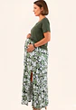 Vestido Maternal Maxi Dual | Lactancia y Embarazo (Verde) - Miniatura 2