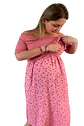Vestido Maternal Maxi Dual | Lactancia y Embarazo (PaloRosa) - Miniatura 16