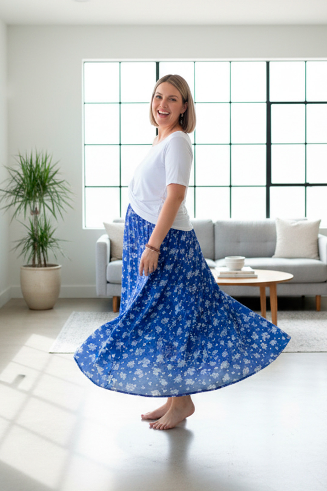 Vestido Maternal, Falda Maxi y Polo Aperturas de Lactancia Verano 28