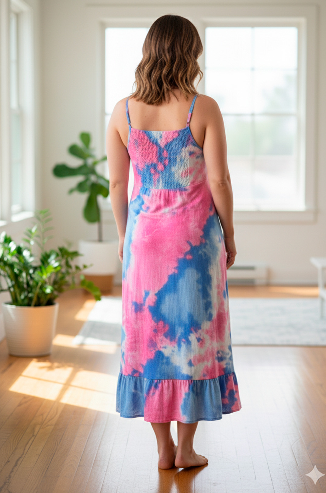 Vestido Maternal Tiritas Broche y Top Lactancia, Batik 6