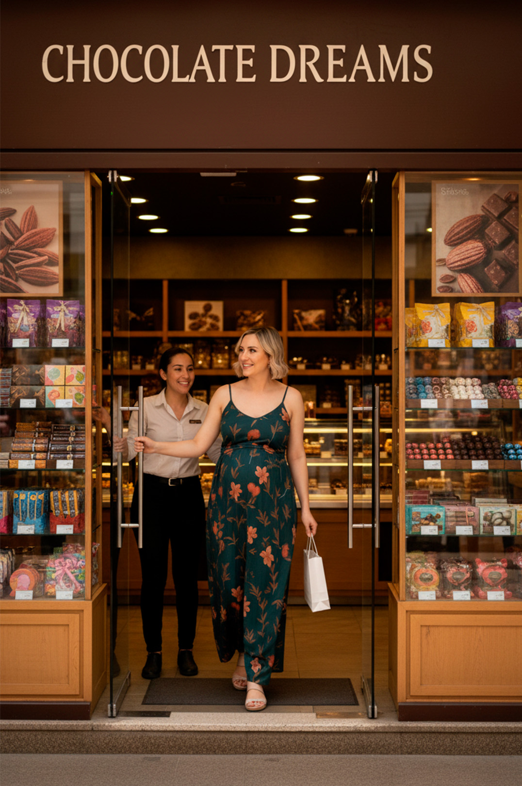 Vestido Maternal Tiritas Broche y Top Lactancia, VerdeFloreado 13