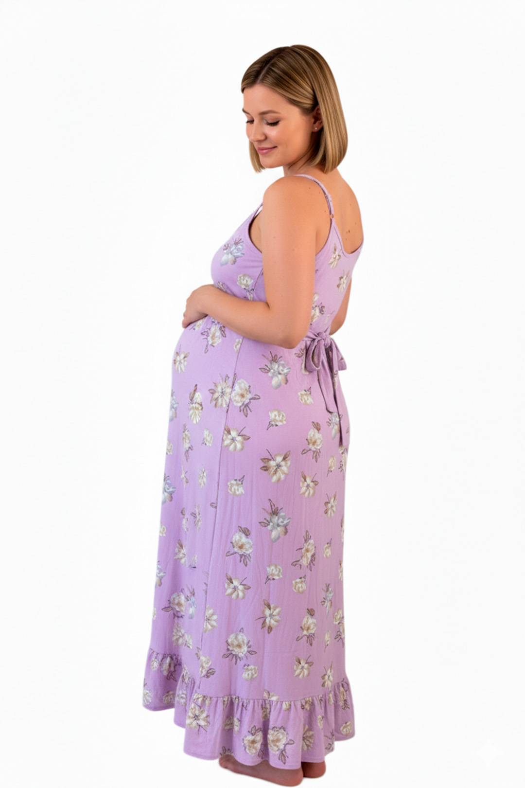 Vestido Maternal Tiritas Broche y Top Lactancia, Coleccion 16