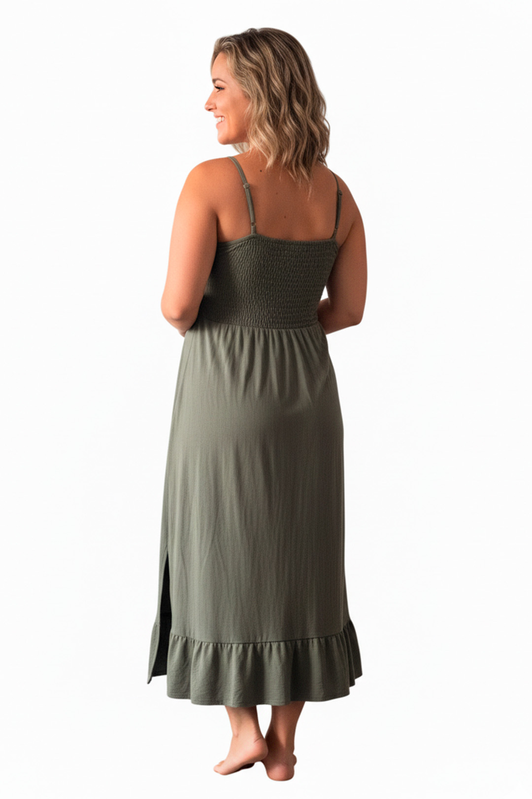 Vestido Maternal Tiritas Broche y Top Lactancia, Coleccion Verano 2025 14