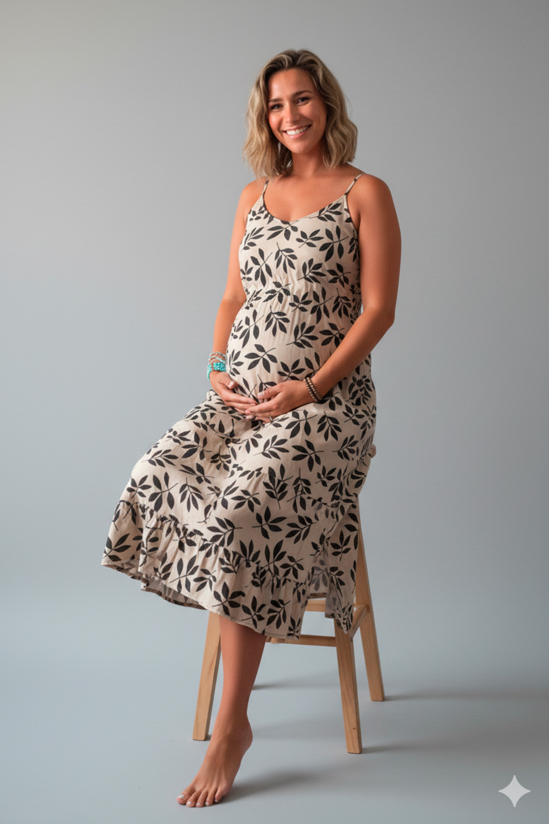 Vestido Maternal Tiritas Broche y Top Lactancia, Coleccion Verano 2025 27