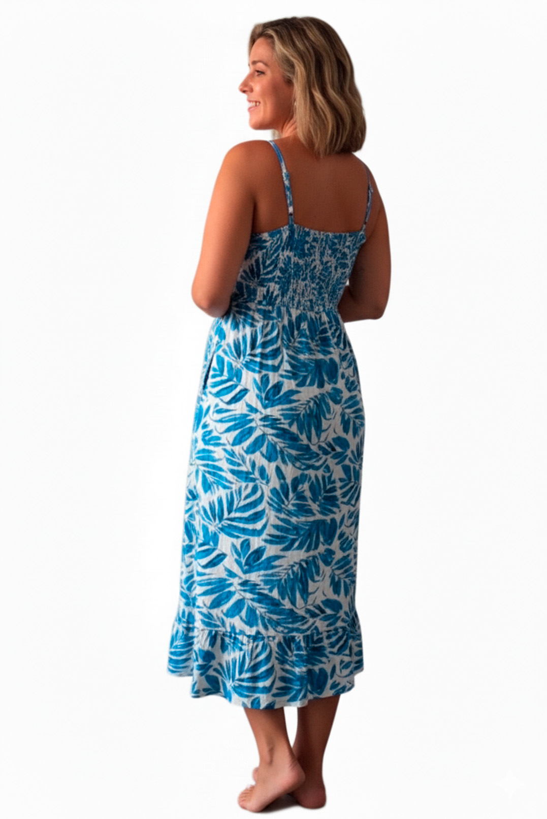 Vestido Maternal Tiritas Broche y Top Lactancia, Coleccion Verano 2025 32