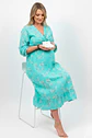 Vestido Maternal Lazo Estructural - Verde Agua - Miniatura 11