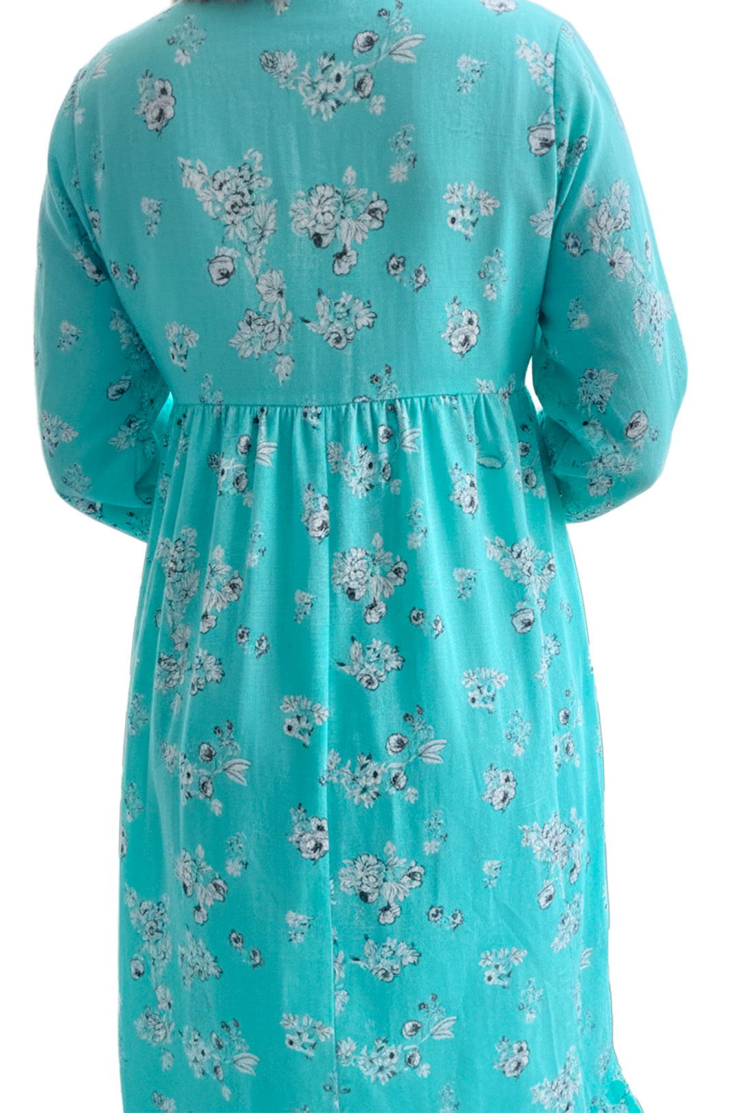 Vestido Maternal Lazo, Sistema Lactancia, VerdeAgua 5