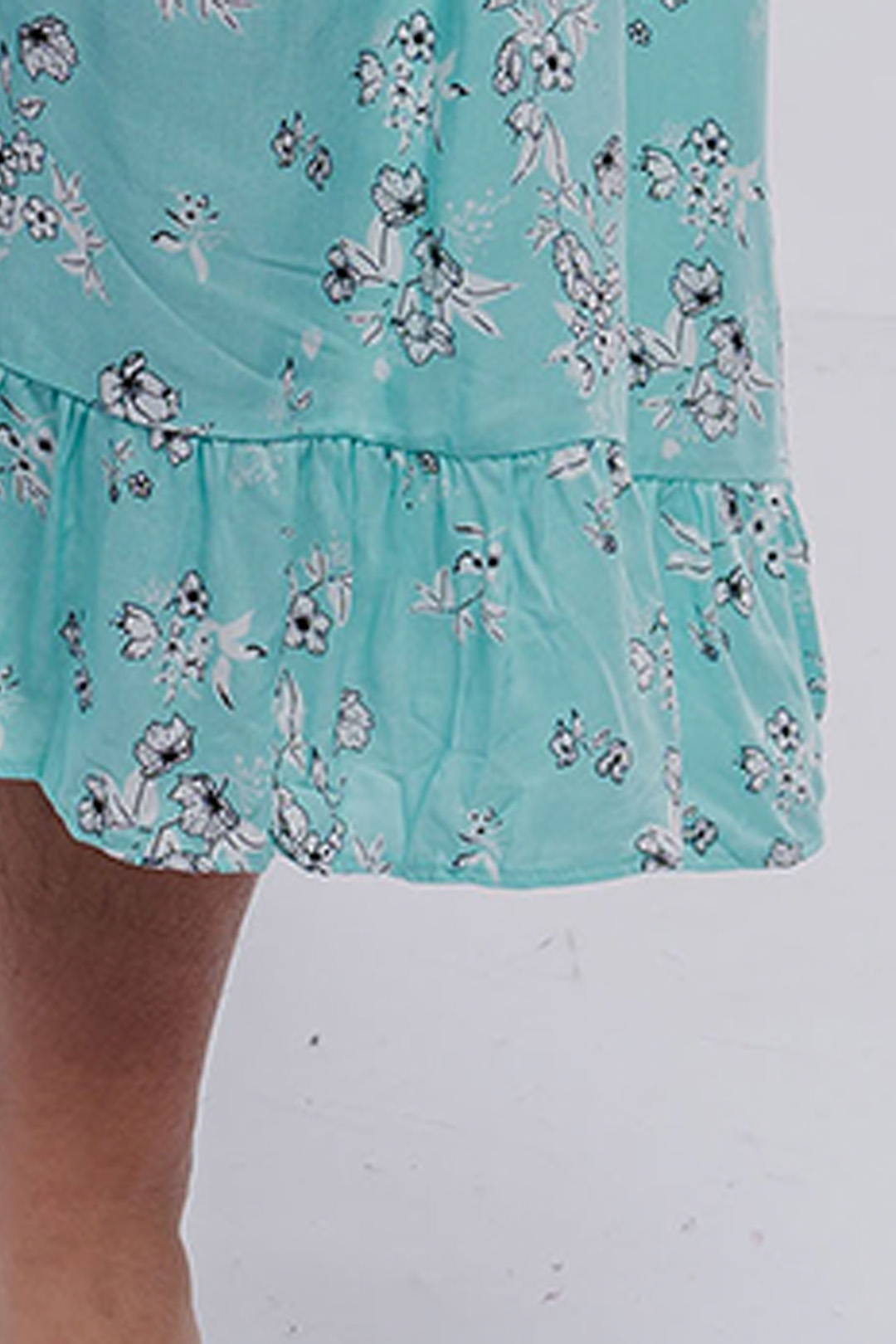 Vestido Maternal Lazo, Sistema Lactancia, VerdeAgua 17