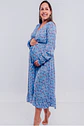 Vestido Maternal Lazo Estructural - Celeste Floreado - Miniatura 6