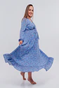 Vestido Maternal Lazo Estructural - Celeste Floreado - Miniatura 19