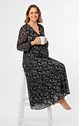 Vestido Maternal Lazo Estructural - Negro Floreado - Miniatura 8