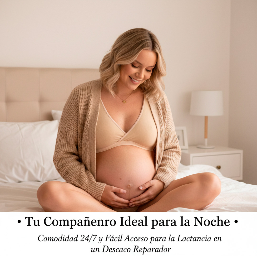 Sostén Maternal Top, Lactancia, Uso Nocturno, Algodon 1