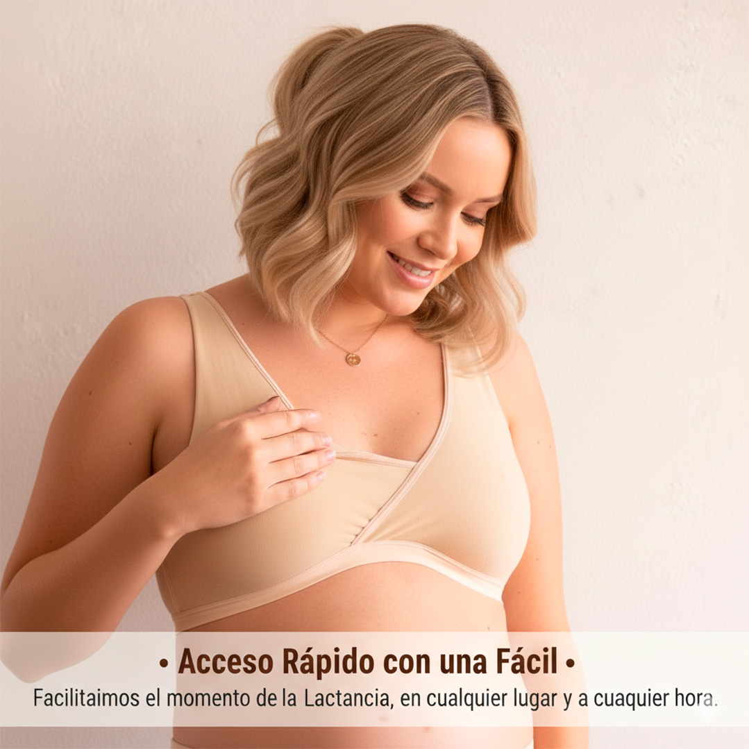 Sostén Maternal Top, Lactancia, Uso Nocturno, Algodon 5
