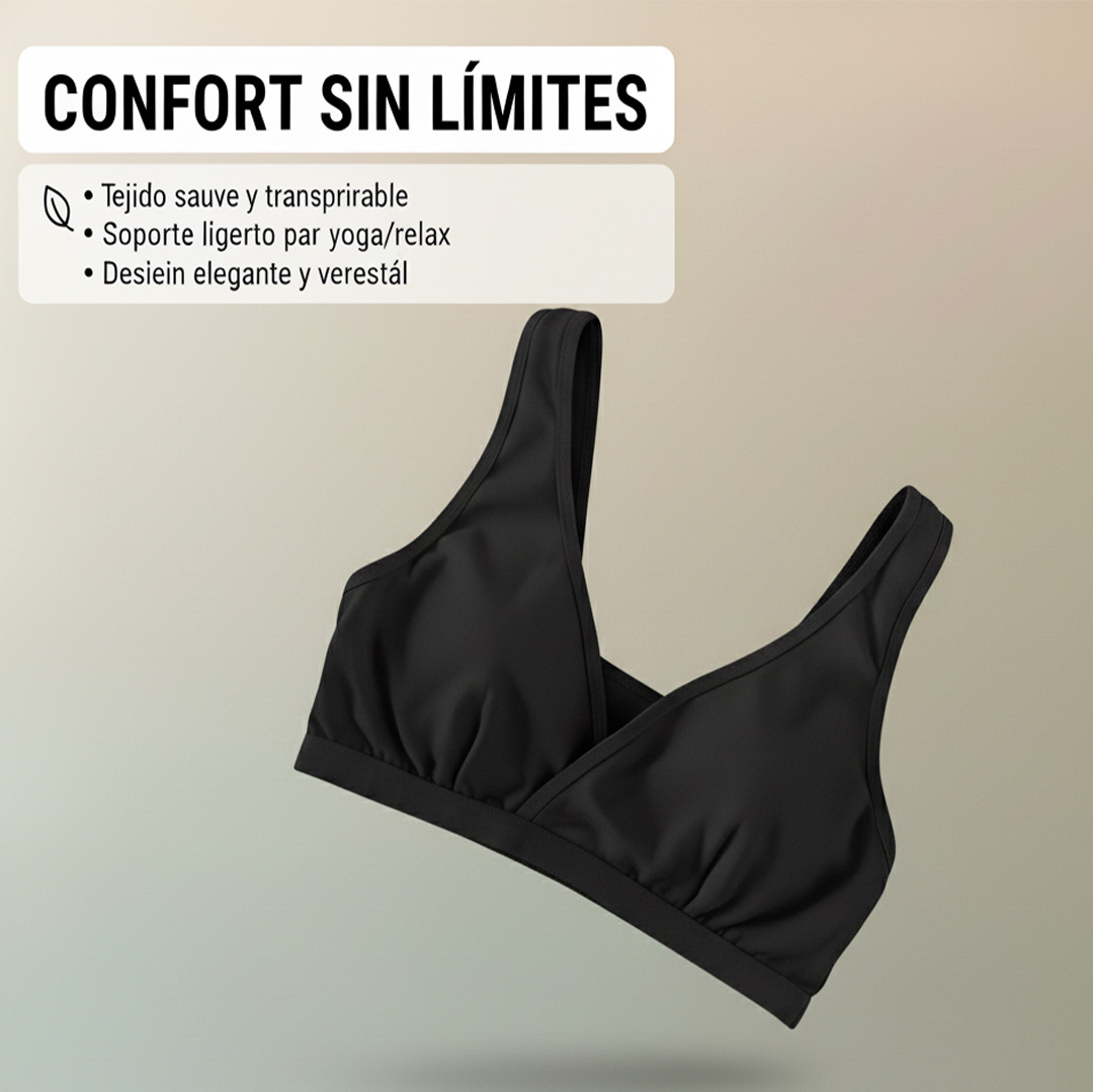 Sostén Maternal Top De Lactancia Uso Nocturno Algodon, Negro 12