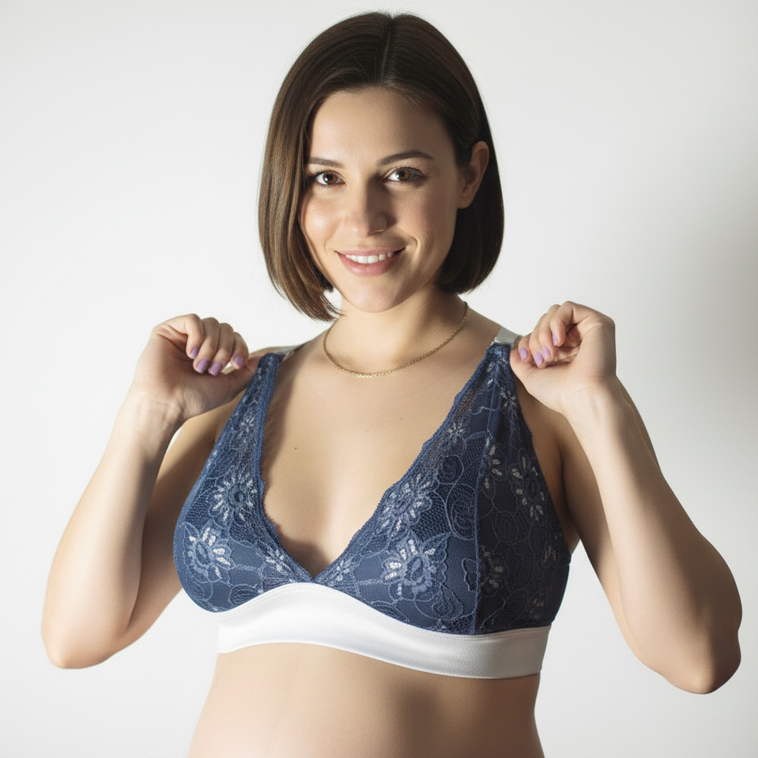 Sostén Maternal Halter, Broche Lactancia, Pretina Ancha, Ajuste Perfecto 5