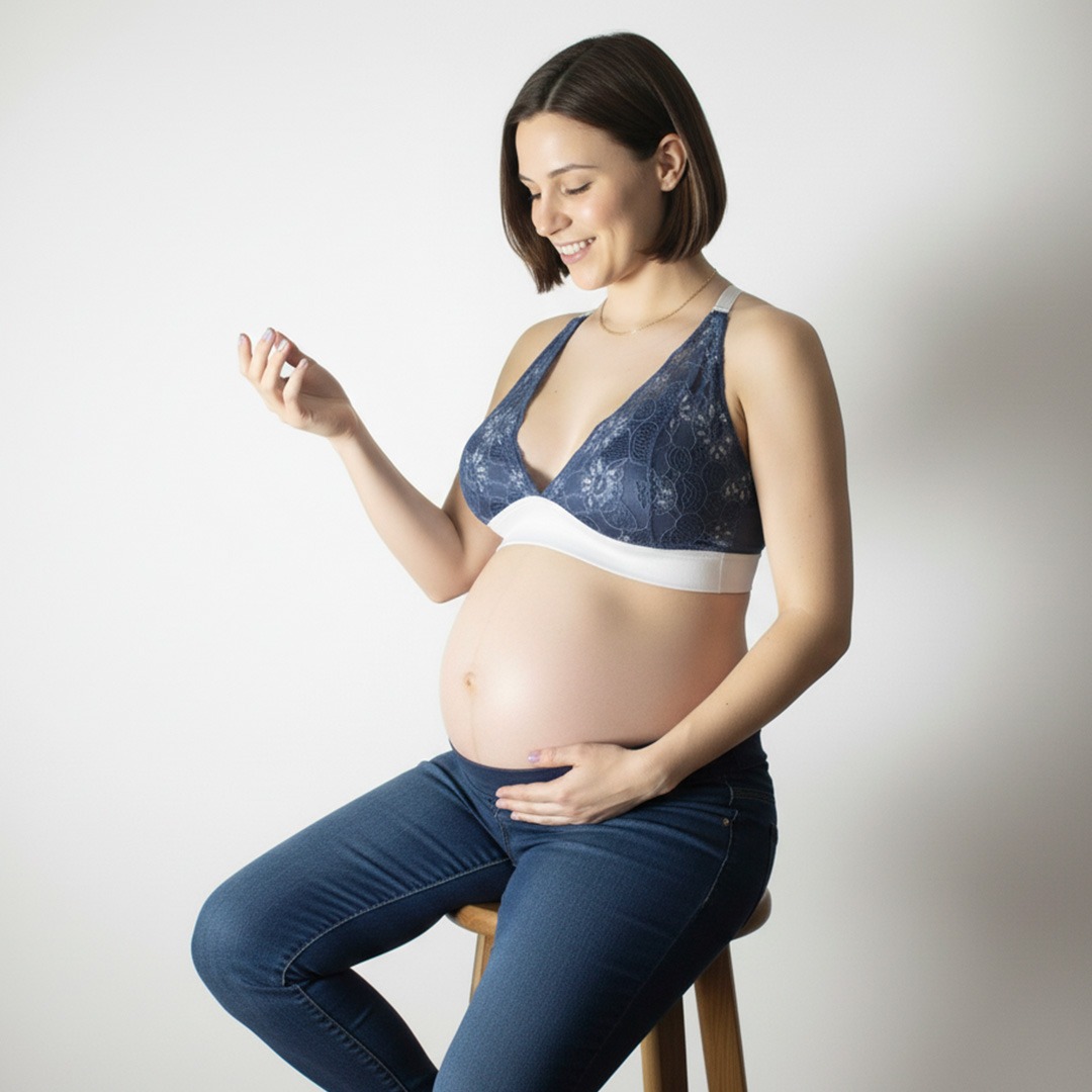 Sostén Maternal Halter, Broche Lactancia, Pretina Ancha, Ajuste Perfecto 3