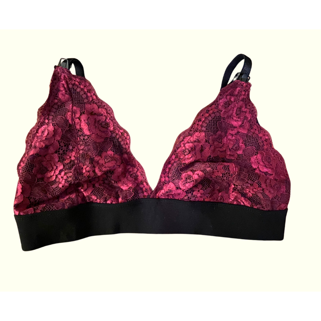 Sostén Maternal Halter Broche Lactancia Pretina Ancha, Guinda 15