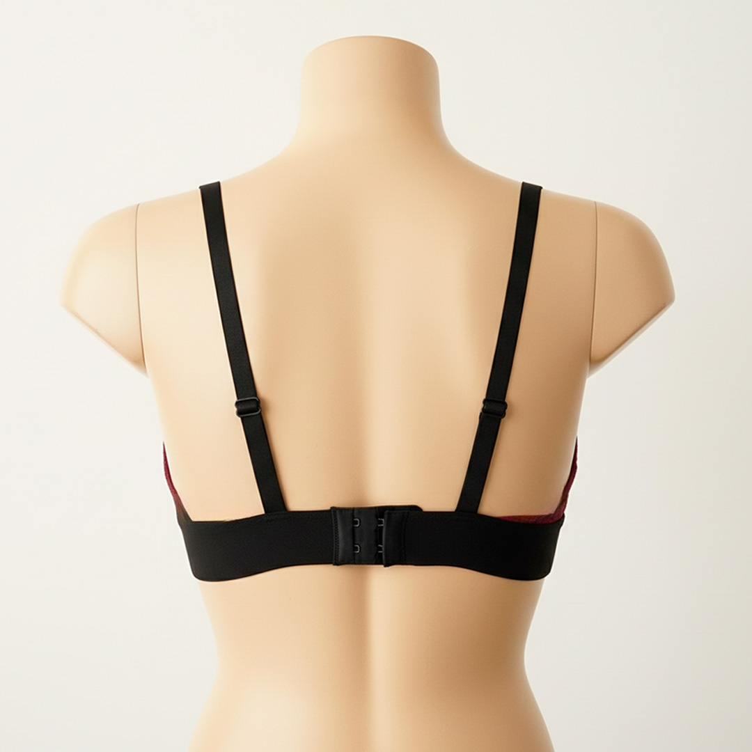 Sostén Maternal Halter Broche Lactancia Pretina Ancha, Guinda 13