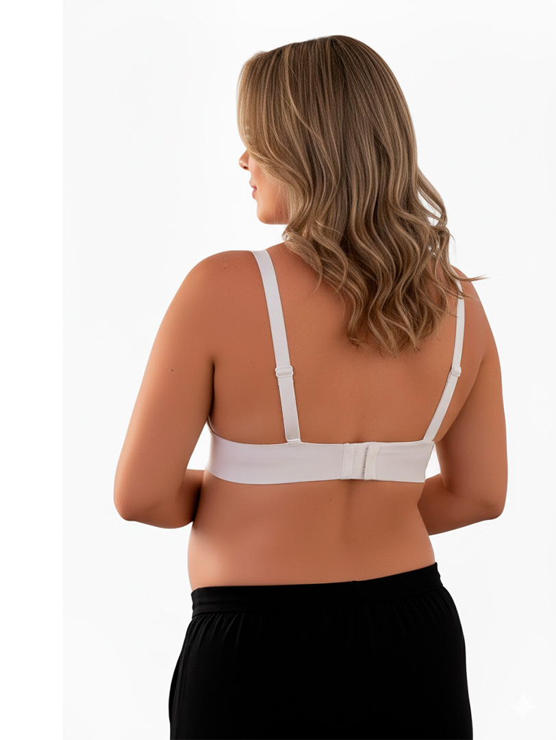 Sostén Maternal Halter Broche Lactancia Pretina Ancha, Beige 18