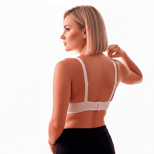 Sostén Maternal Halter Broche Lactancia Pretina Ancha, Rosado