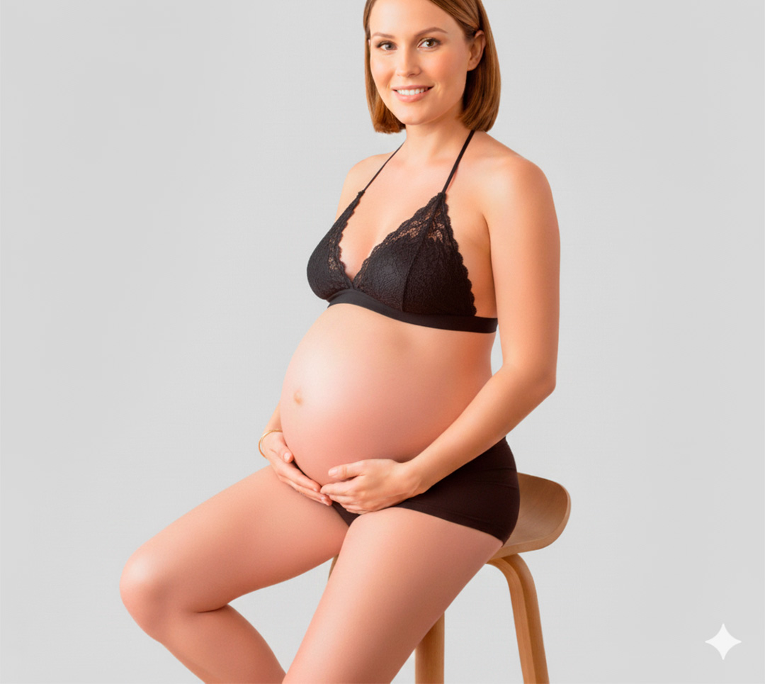 Sostén Maternal Halter Broche Lactancia Pretina Ancha, Negro 9