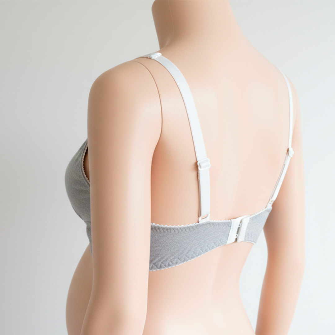 Sostén Maternal Julietta, Broche Lactancia, Algodon, Gris 12